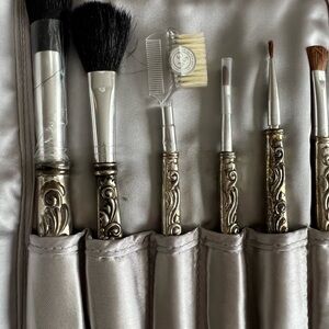 Gorham silver plate makeup brushes. Never used.